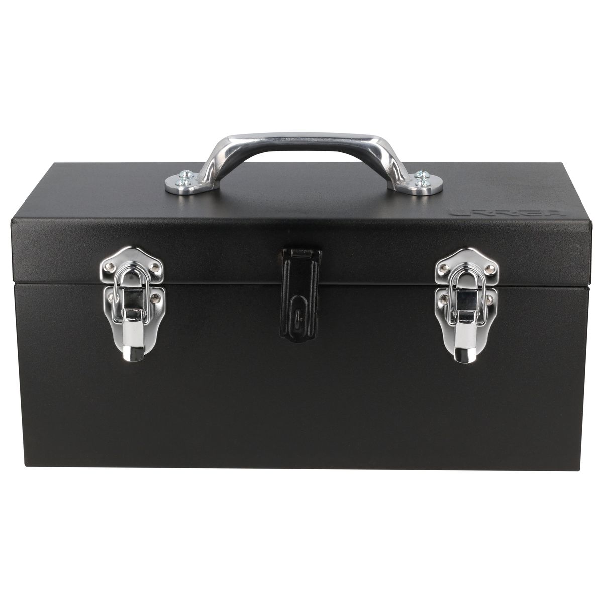 Caja de herramientas de aluminio negra URREA 16.125 pulgadas de ancho x 7.5 pulgadas de alto x 7.3 pulgadas de profundidad D3C20