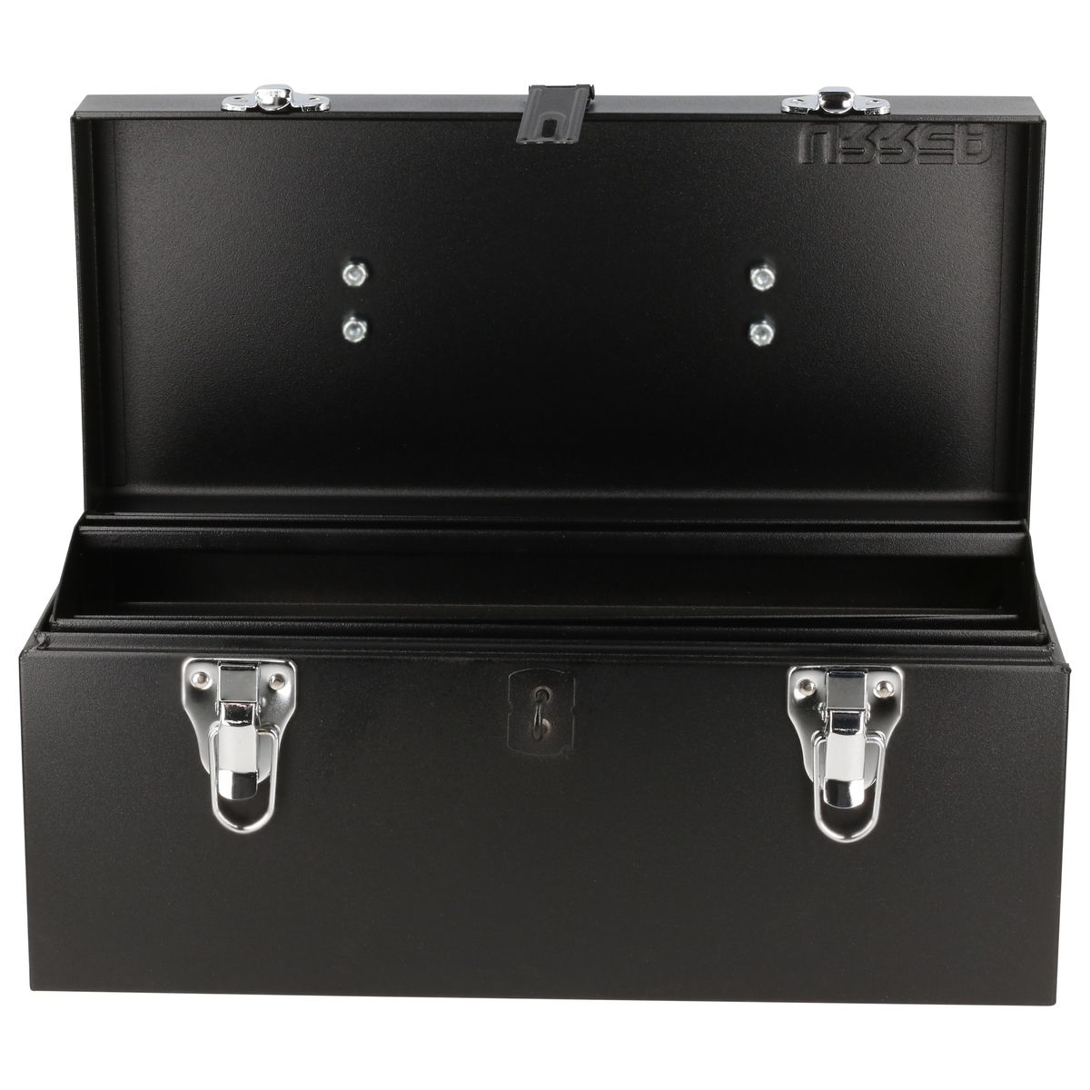 Caja de herramientas de aluminio negra URREA 16.125 pulgadas de ancho x 7.5 pulgadas de alto x 7.3 pulgadas de profundidad D3C20