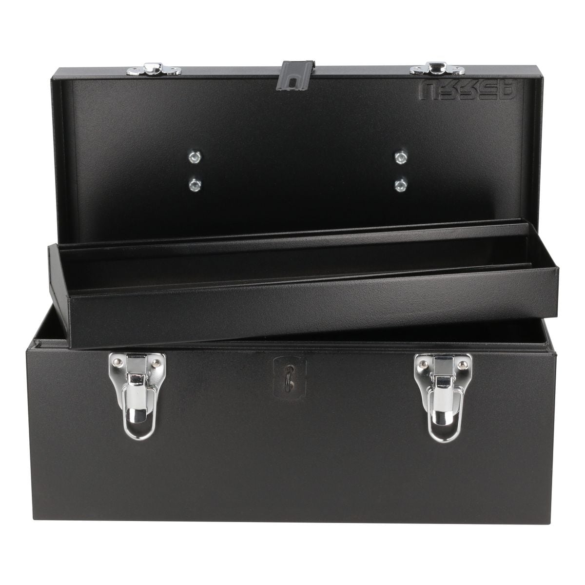 Caja de herramientas de aluminio negra URREA 16.125 pulgadas de ancho x 7.5 pulgadas de alto x 7.3 pulgadas de profundidad D3C20