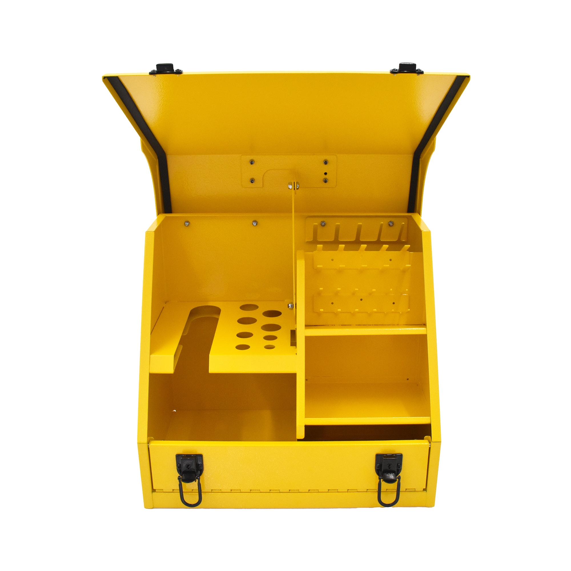 Caja de herramientas de acero amarilla DEWALT Triangular 15.4 pulgadas de ancho x 13.13 pulgadas de alto x 10.63 pulgadas de profundidad DXTB15YY