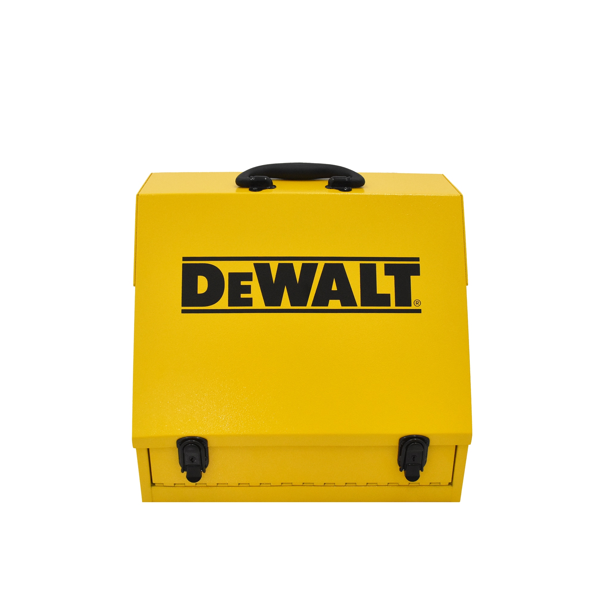 Caja de herramientas de acero amarilla DEWALT Triangular 15.4 pulgadas de ancho x 13.13 pulgadas de alto x 10.63 pulgadas de profundidad DXTB15YY