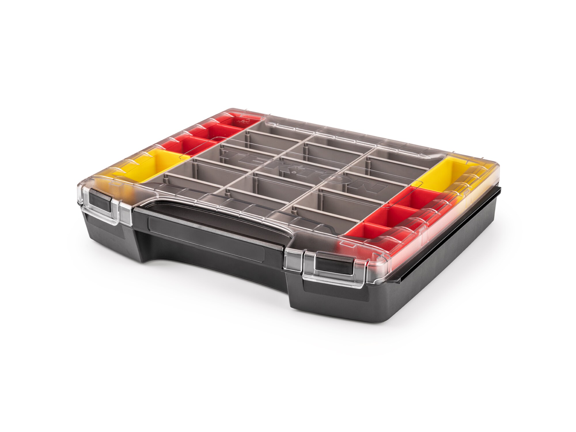 Caja de herramientas de plástico rojo TEKTON de 17.5 pulgadas de ancho x 4 pulgadas de alto x 13.5 pulgadas de profundidad OLB51711