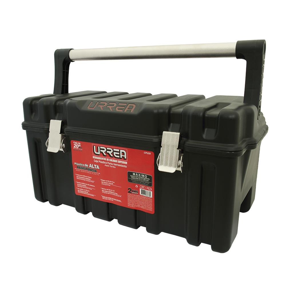 Caja de herramientas de metal negro URREA de 11.81 pulgadas de ancho x 11.42 pulgadas de alto x 22.44 pulgadas de profundidad CPU20A