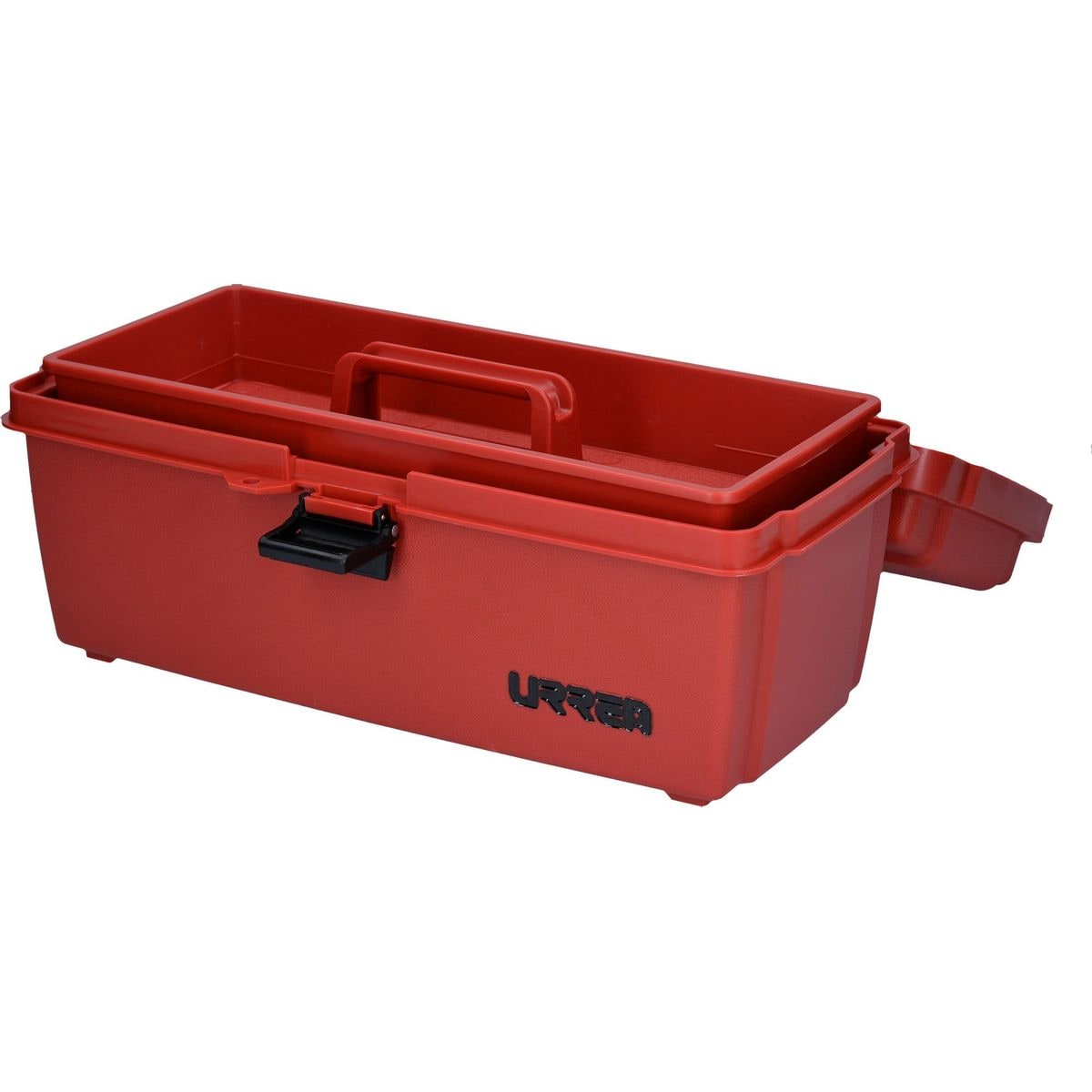 Caja de herramientas de plástico roja URREA de 7.87 pulgadas de ancho x 5.25 pulgadas de alto x 7.5 pulgadas de profundidad 9900