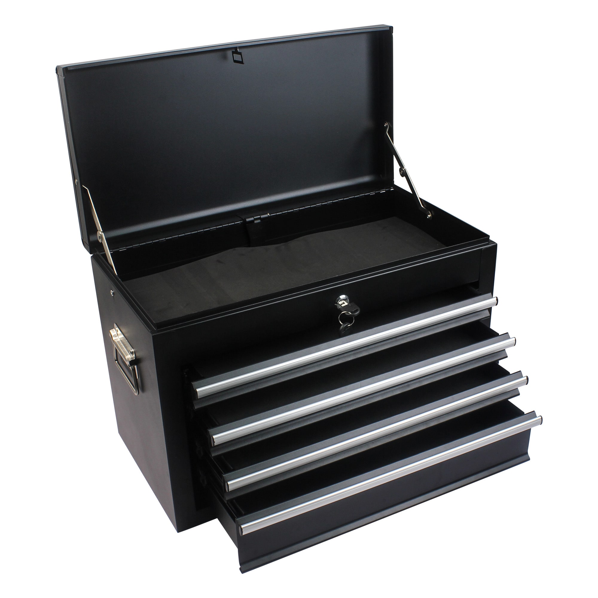 Combinación de gabinete de herramientas de acero con 6 rodamientos de bolas RaDEWAY, color negro, 20.87 pulgadas de ancho x 51.99 pulgadas de alto W110282271