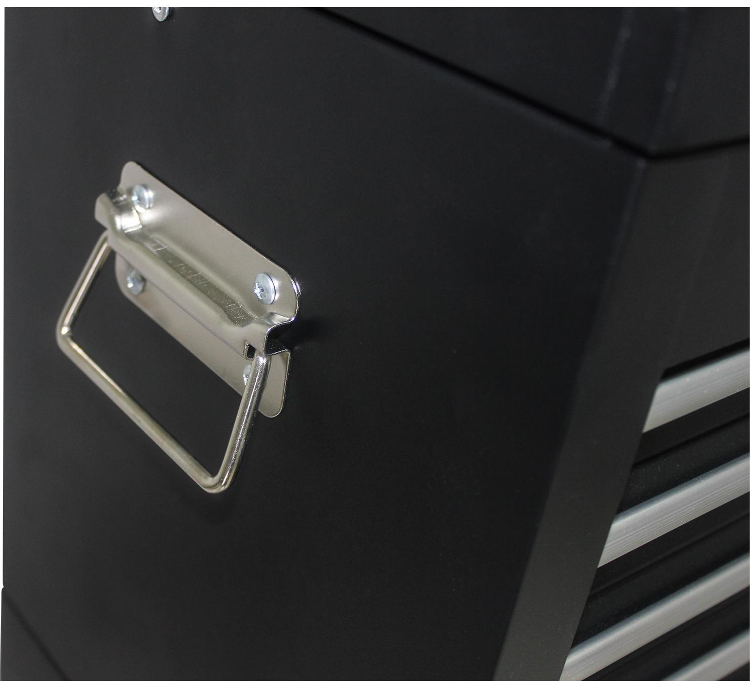 Combinación de gabinete de herramientas de acero con 6 rodamientos de bolas RaDEWAY, color negro, 20.87 pulgadas de ancho x 51.99 pulgadas de alto W110282271