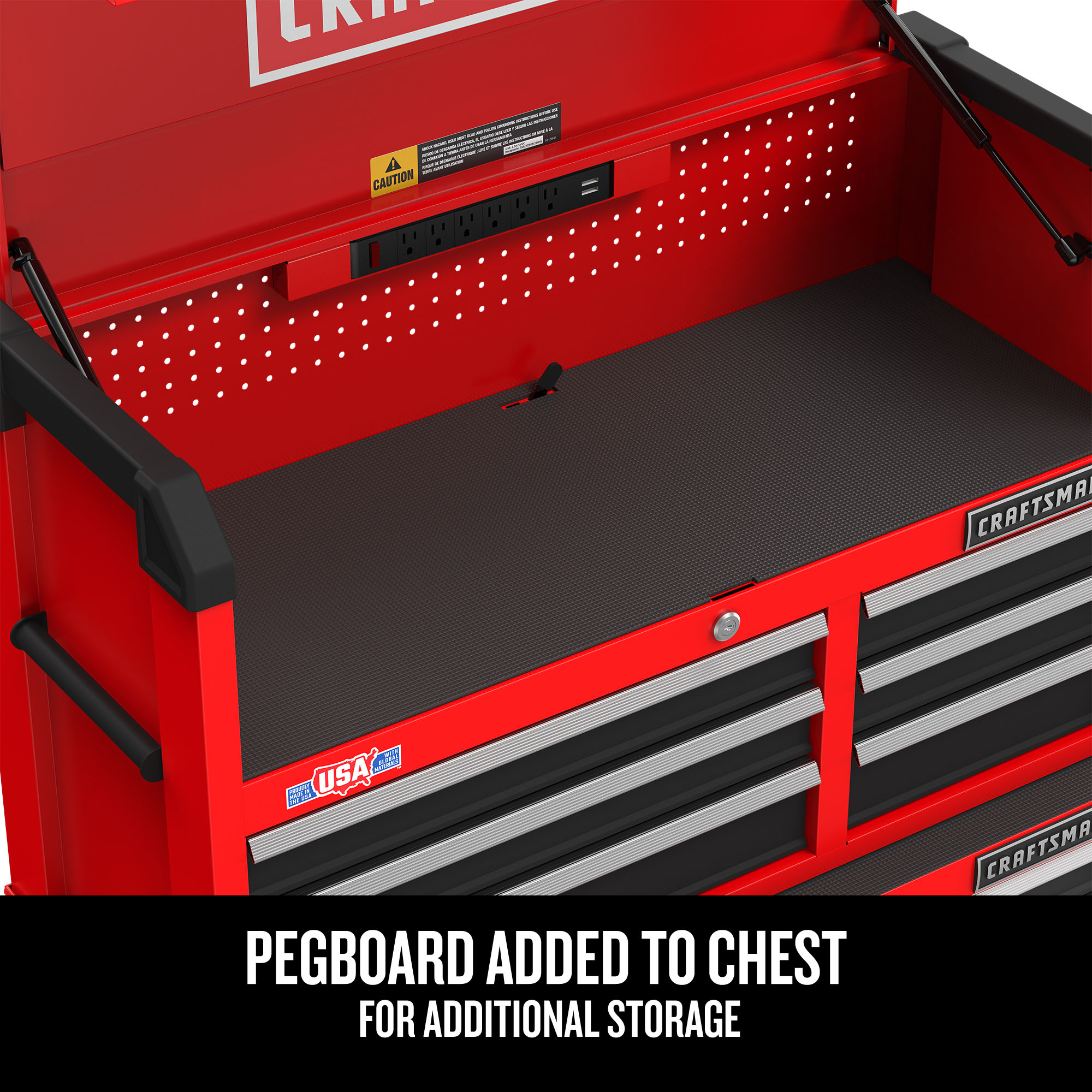 Gabinete de herramientas de acero de 8 cajones Craftsman Serie 2000, 51.5 pulgadas de ancho, 24.7 pulgadas de alto y 16 pulgadas de profundidad (rojo y negro) CMST98272RB
