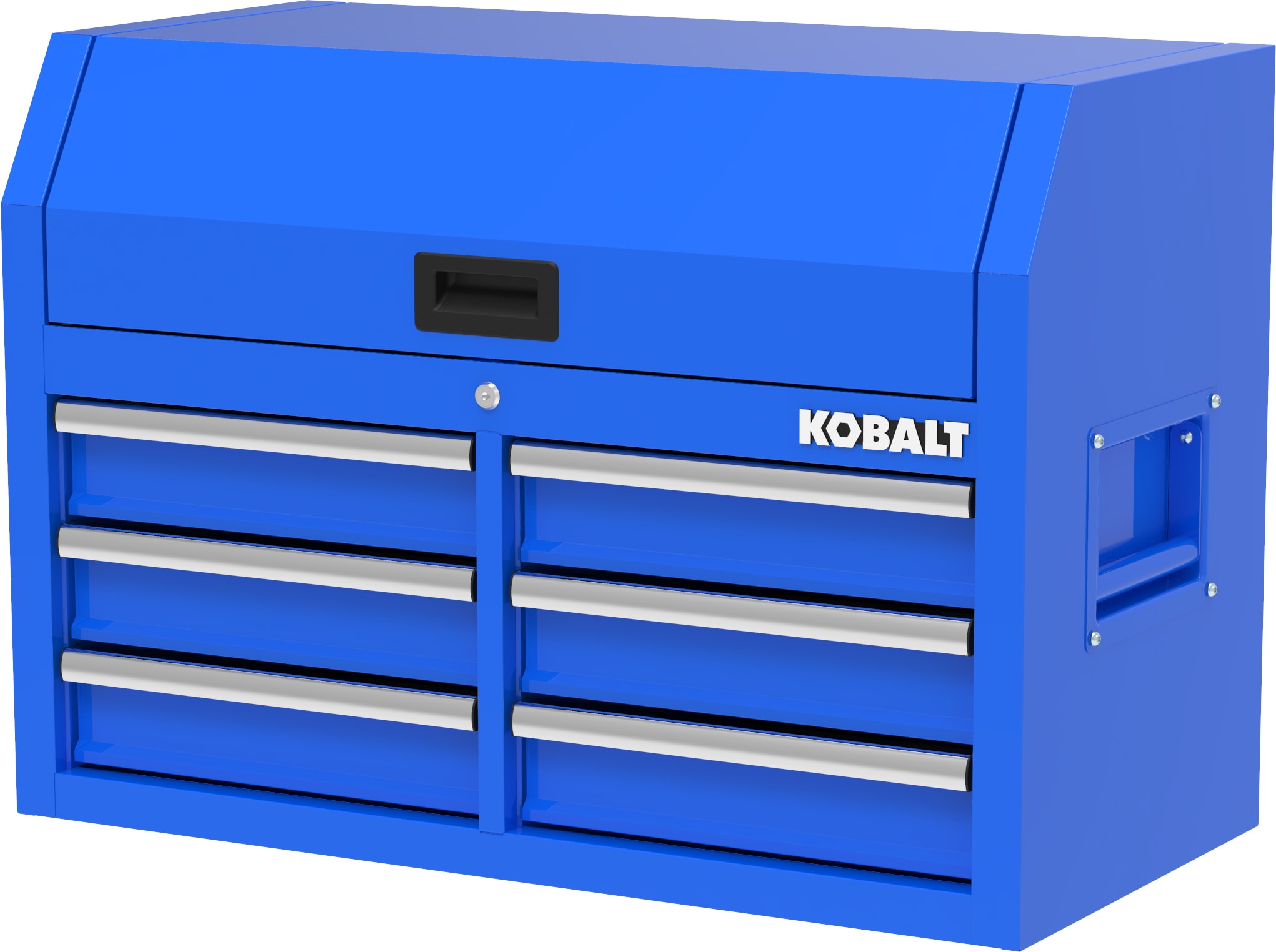 Gabinete de herramientas de acero de 6 cajones Kobalt de 36 pulgadas de ancho x 18 pulgadas de alto x 24.8 pulgadas de profundidad (azul) 410-163-0131