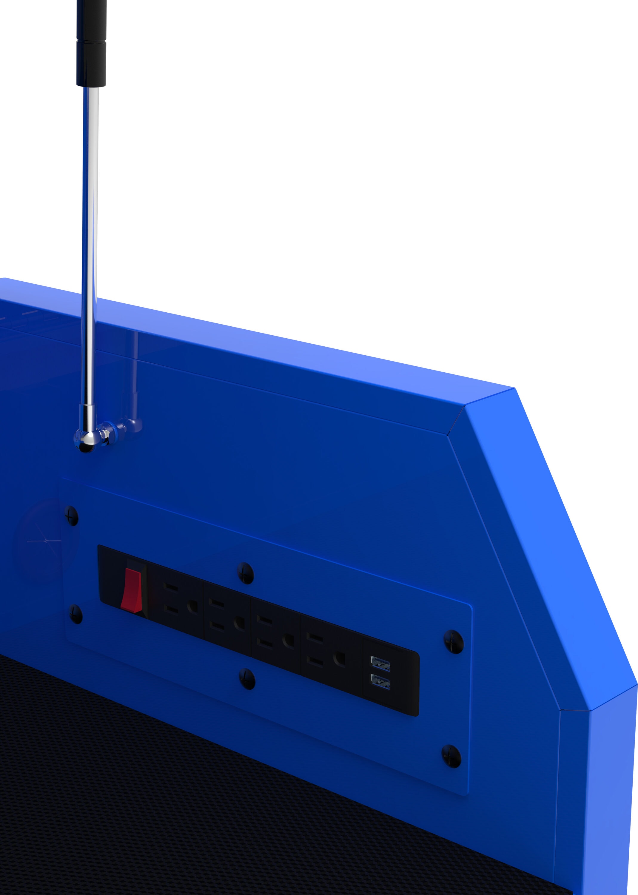 Gabinete de herramientas de acero de 6 cajones Kobalt de 36 pulgadas de ancho x 18 pulgadas de alto x 24.8 pulgadas de profundidad (azul) 410-163-0131