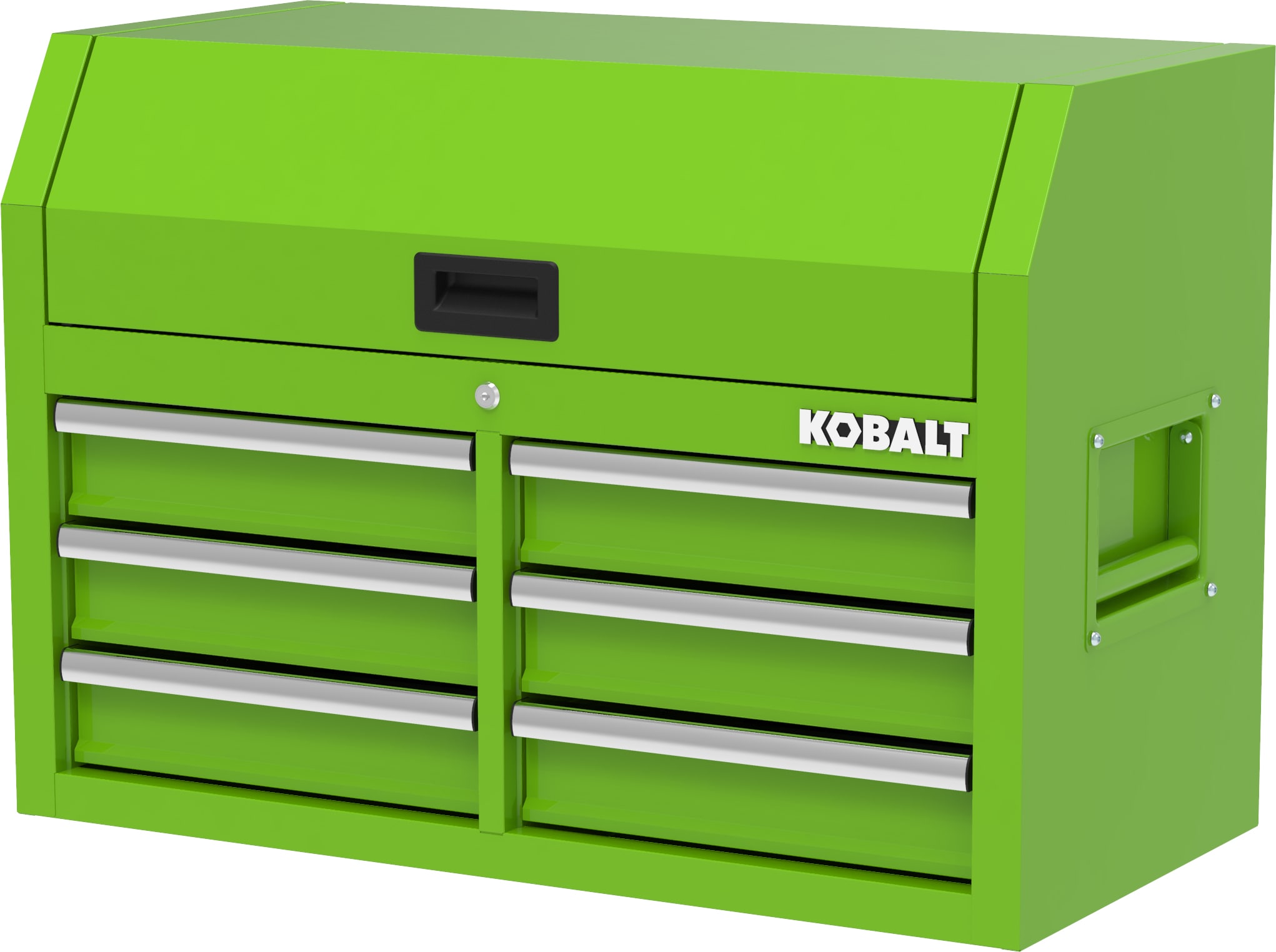 Caja de herramientas de acero de 6 cajones Kobalt de 36 pulgadas de ancho x 18 pulgadas de alto x 24.8 pulgadas de profundidad (verde) 410-166-0131