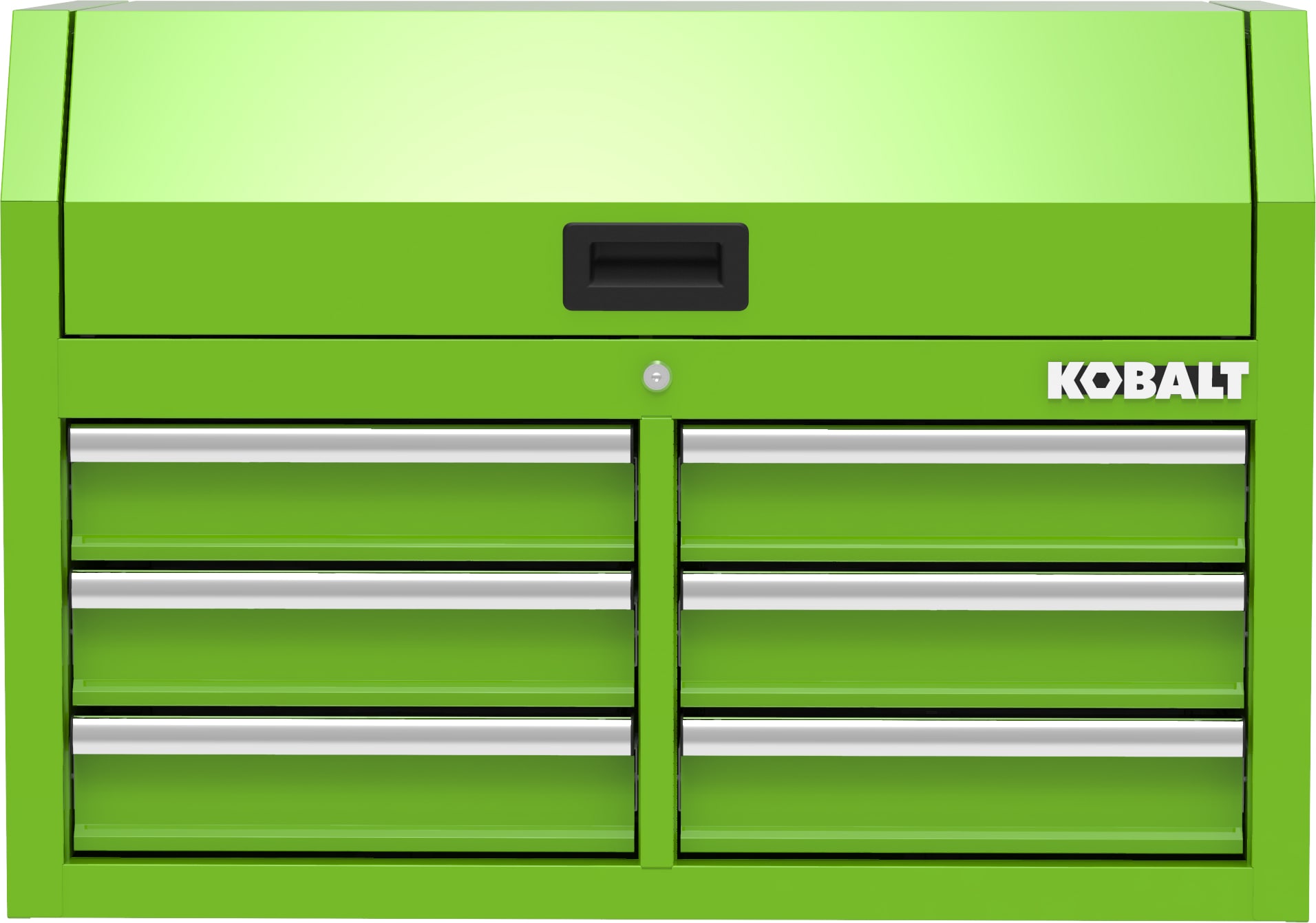 Caja de herramientas de acero de 6 cajones Kobalt de 36 pulgadas de ancho x 18 pulgadas de alto x 24.8 pulgadas de profundidad (verde) 410-166-0131