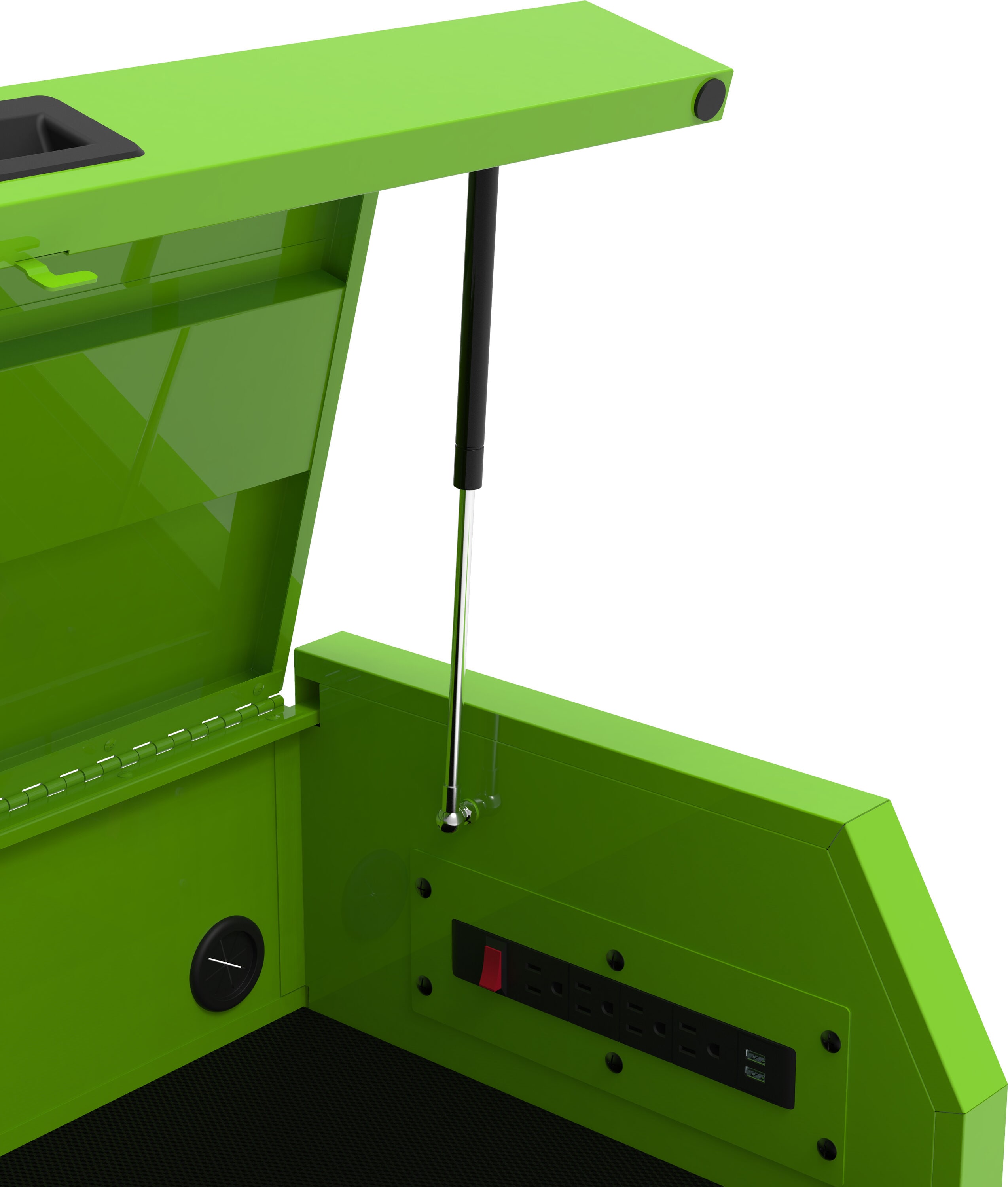 Caja de herramientas de acero de 6 cajones Kobalt de 36 pulgadas de ancho x 18 pulgadas de alto x 24.8 pulgadas de profundidad (verde) 410-166-0131