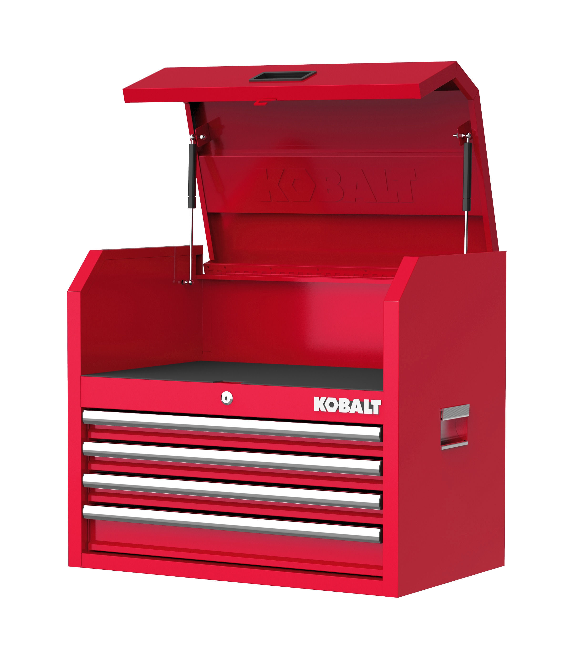Gabinete de herramientas de acero con 4 cajones de 26 pulgadas de ancho x 22 pulgadas de alto x 16 pulgadas de profundidad (rojo) 19213