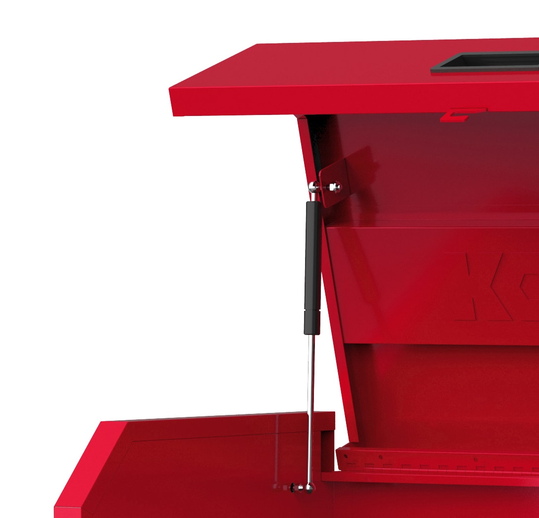 Gabinete de herramientas de acero con 4 cajones de 26 pulgadas de ancho x 22 pulgadas de alto x 16 pulgadas de profundidad (rojo) 19213