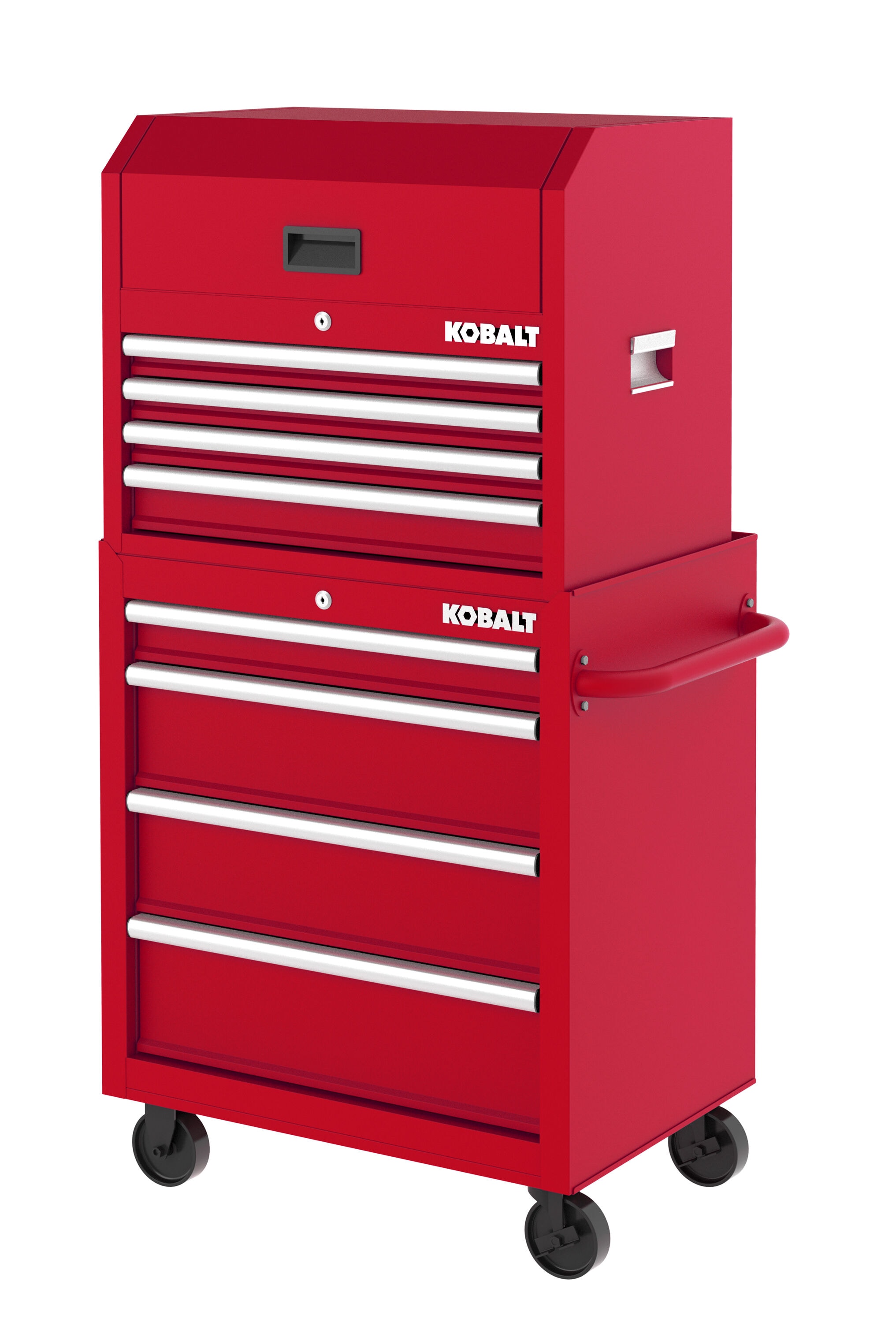 Gabinete de herramientas de acero con 4 cajones de 26 pulgadas de ancho x 22 pulgadas de alto x 16 pulgadas de profundidad (rojo) 19213