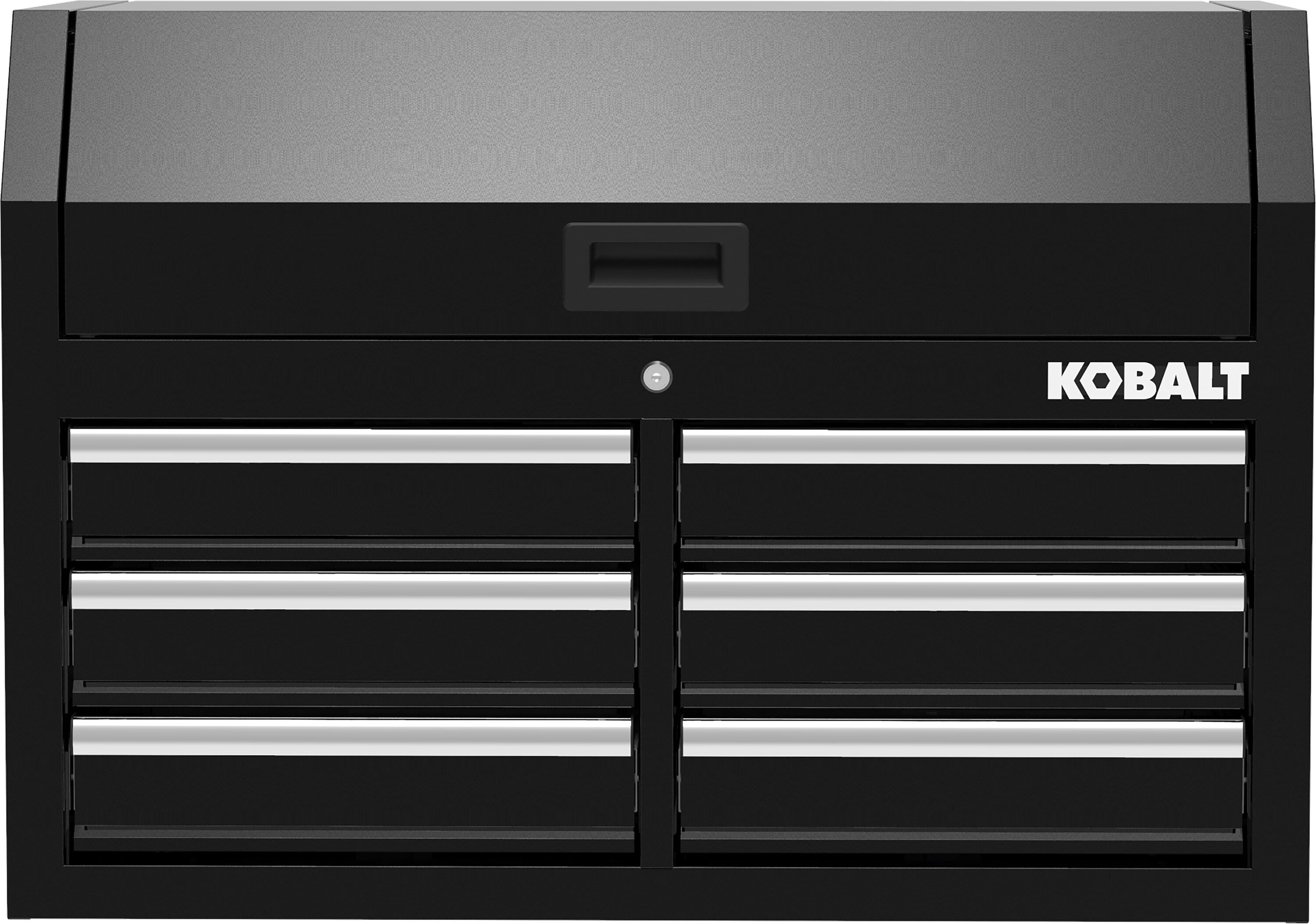 Gabinete de herramientas de acero Kobalt de 6 cajones (negro) 36 pulgadas de ancho x 18 pulgadas de alto x 24.8 pulgadas de profundidad 410-162-0131