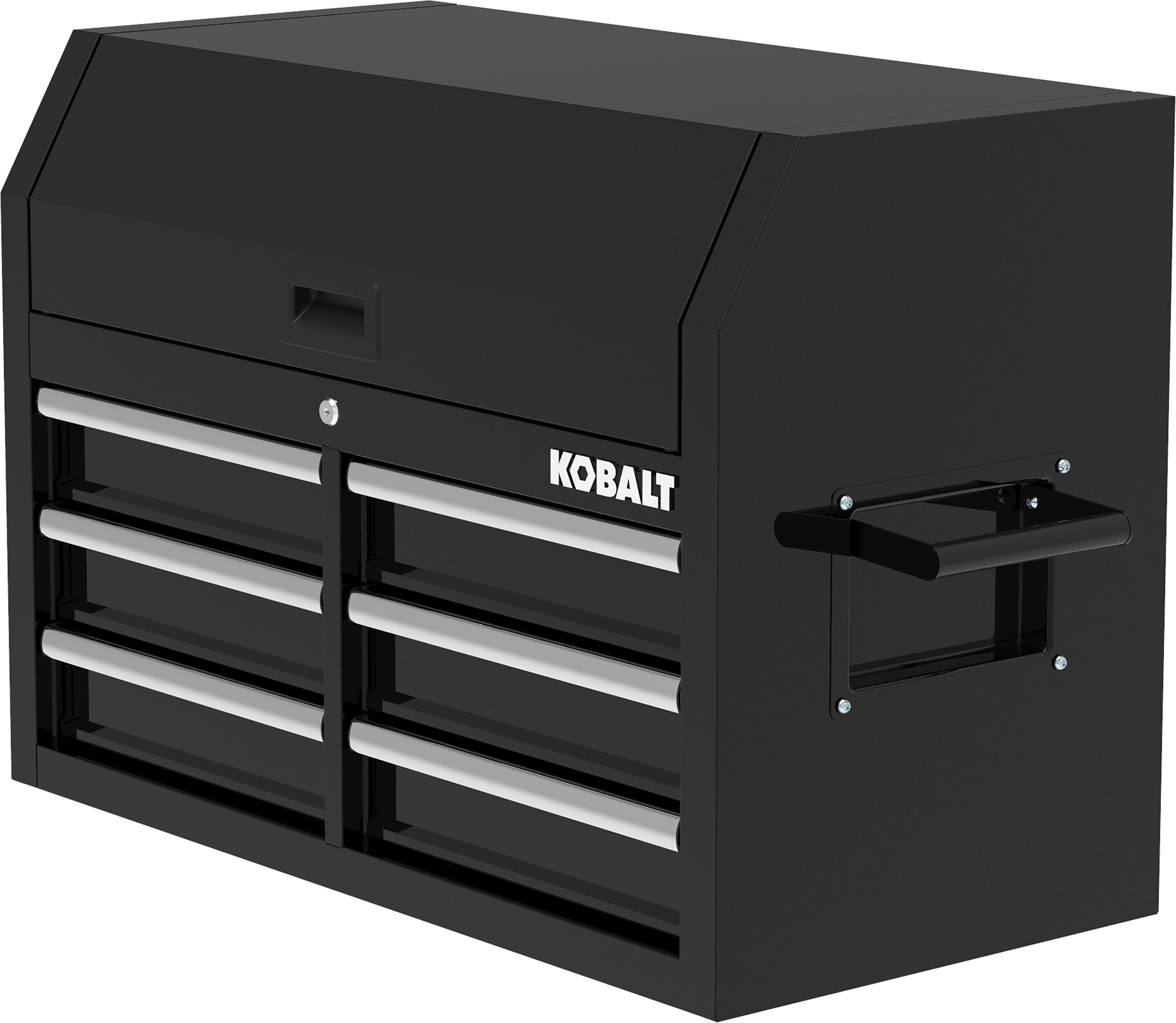 Gabinete de herramientas de acero Kobalt de 6 cajones (negro) 36 pulgadas de ancho x 18 pulgadas de alto x 24.8 pulgadas de profundidad 410-162-0131