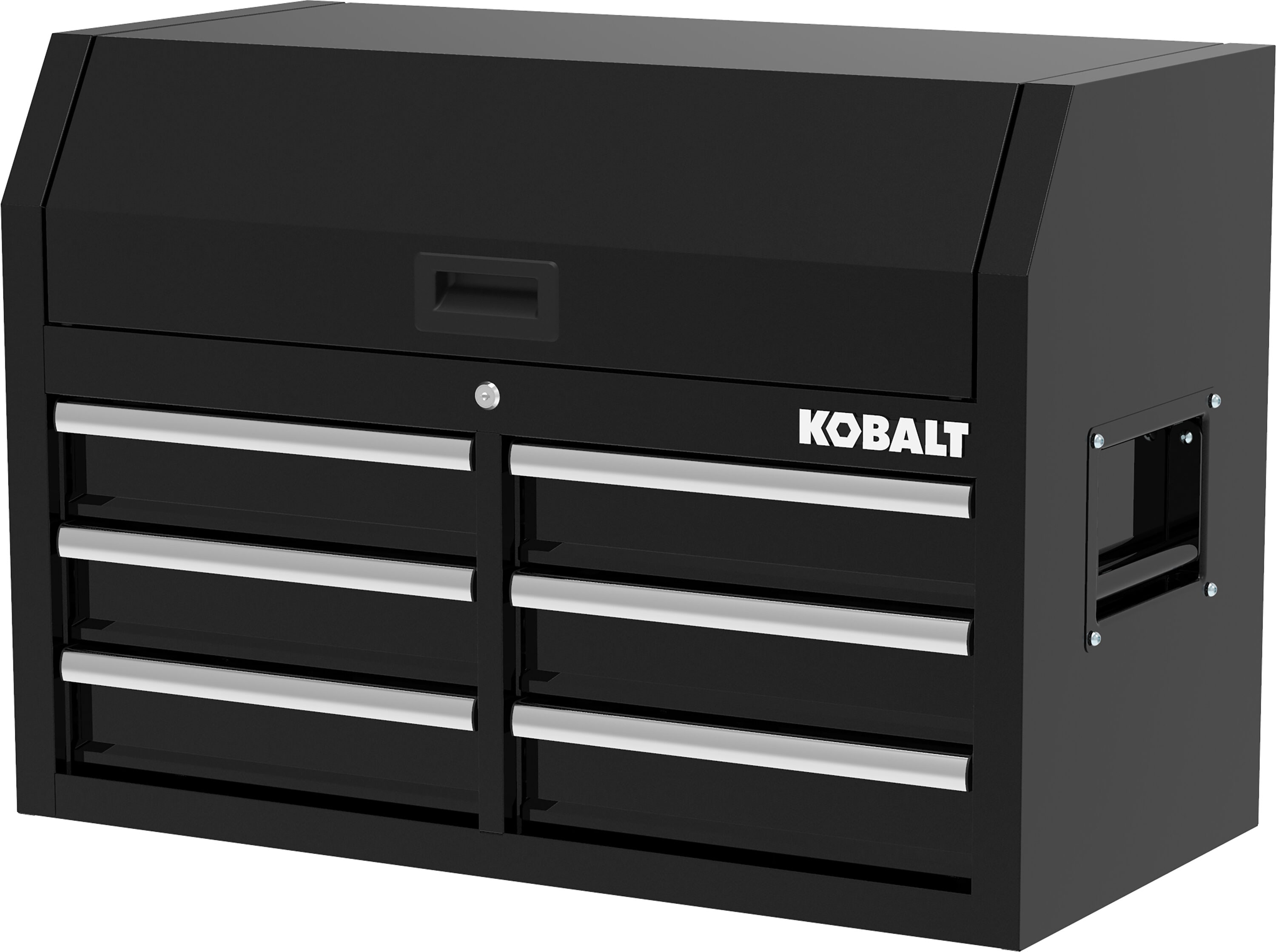 Gabinete de herramientas de acero Kobalt de 6 cajones (negro) 36 pulgadas de ancho x 18 pulgadas de alto x 24.8 pulgadas de profundidad 410-162-0131