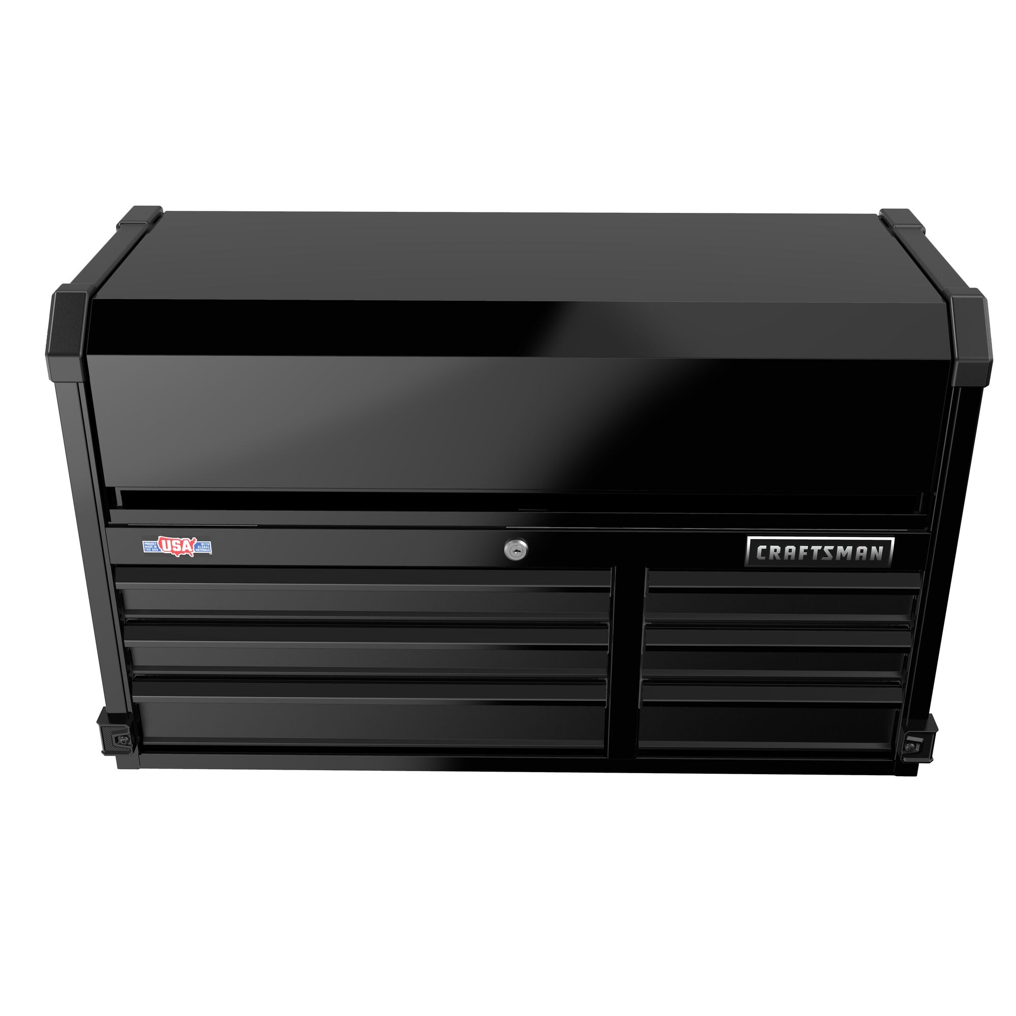 Gabinete de herramientas de acero de 6 cajones CRAFTSMAN Premium Serie 2000 40.5 pulgadas de ancho x 24.5 pulgadas de alto x 16 pulgadas de profundidad (negro) CMST98259BK
