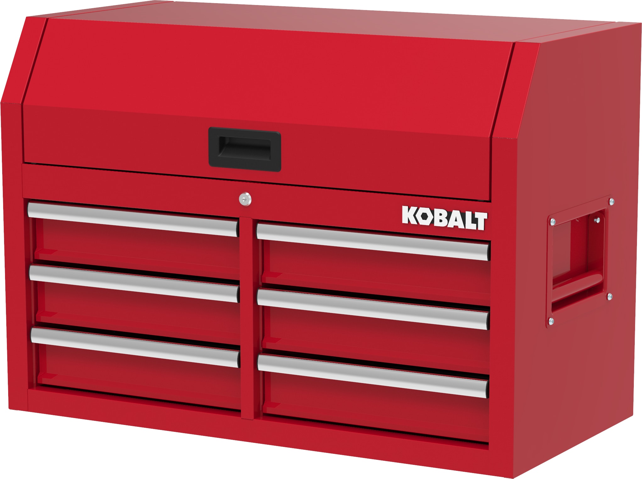 Gabinete para herramientas de acero de 6 cajones Kobalt de 36 pulgadas de ancho x 18 pulgadas de alto x 24.8 pulgadas de profundidad (rojo) 410-165-0131