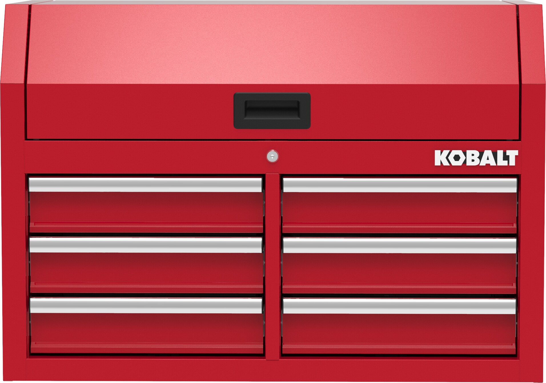 Gabinete para herramientas de acero de 6 cajones Kobalt de 36 pulgadas de ancho x 18 pulgadas de alto x 24.8 pulgadas de profundidad (rojo) 410-165-0131