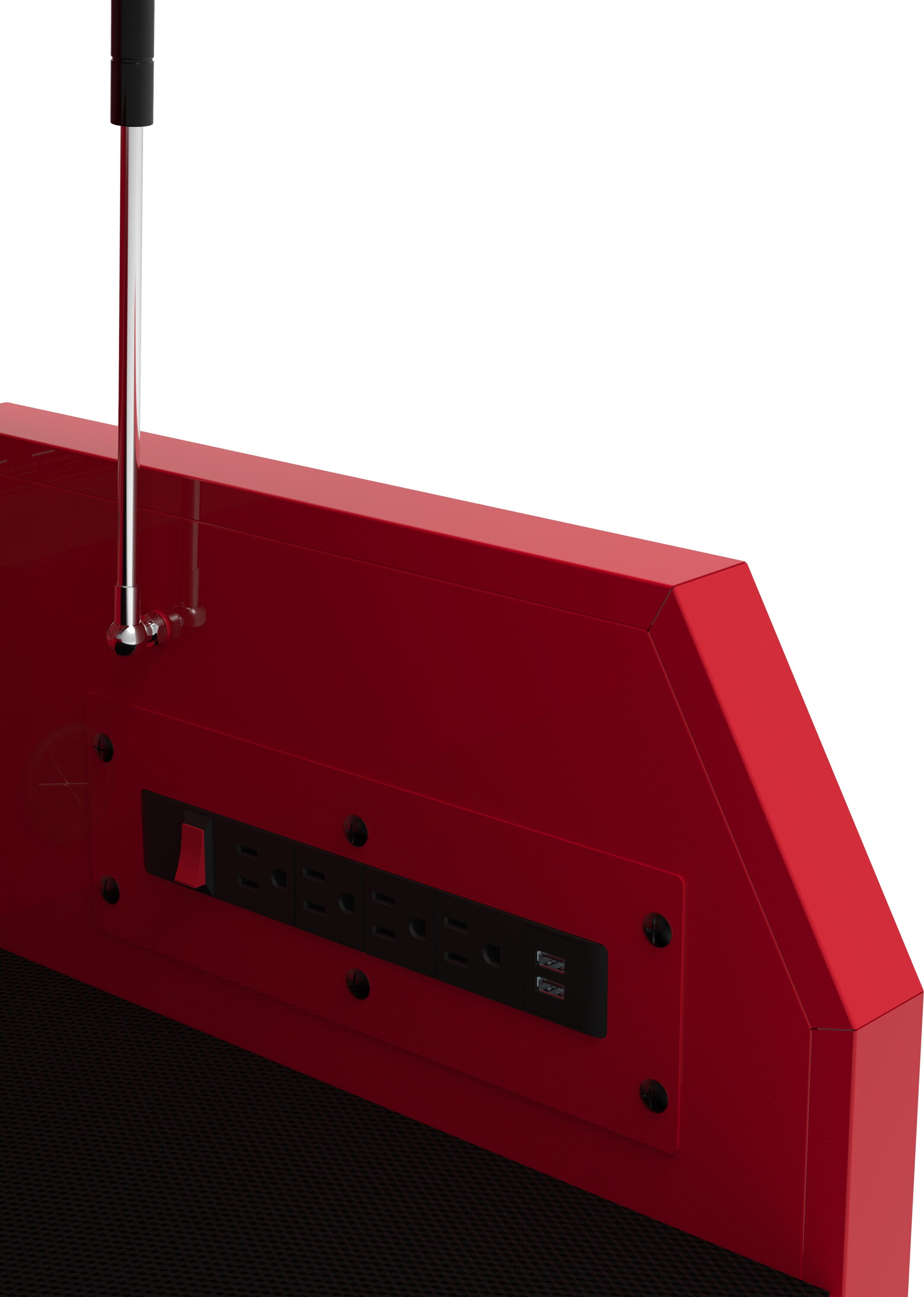 Gabinete para herramientas de acero de 6 cajones Kobalt de 36 pulgadas de ancho x 18 pulgadas de alto x 24.8 pulgadas de profundidad (rojo) 410-165-0131