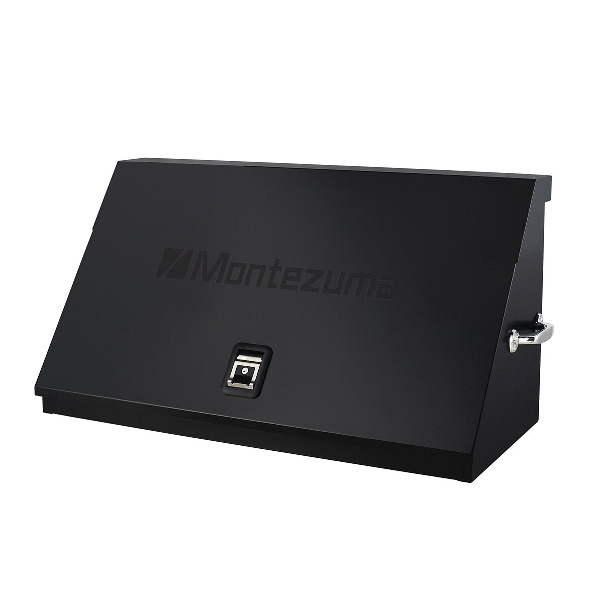 Caja de herramientas de acero Montezuma Triangle de 41.75 pulgadas de ancho x 21.625 pulgadas de alto x 18 pulgadas de profundidad (Negro) DX411B