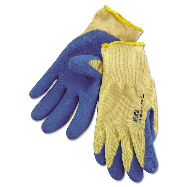 Guantes Honeywell Tuff-Coat Azul/Amarillo de Kevlar, Talla Pequeña, Par - KV200