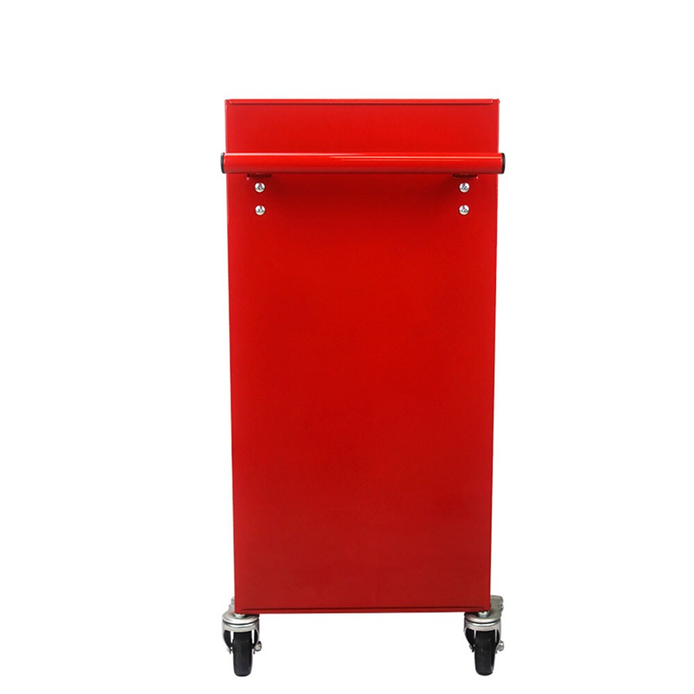 Cofre para herramientas de acero de 4 cajones de 13 pulgadas de ancho x 29.33 pulgadas de alto x 24.25 pulgadas de profundidad (rojo) TOOBOX-09