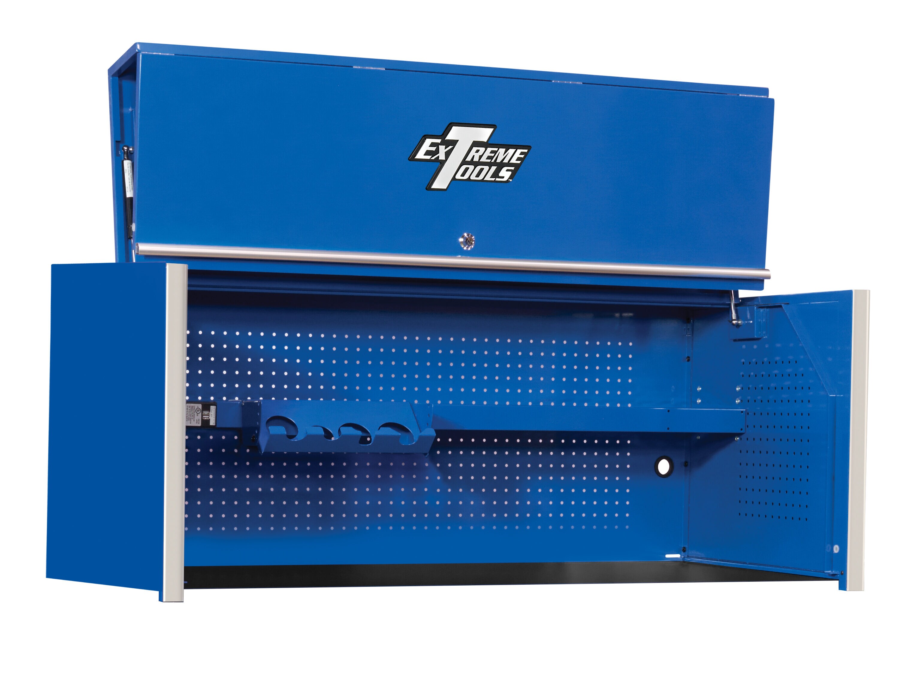Gabinete de herramientas de acero Extreme Tools RX Series 54.625 pulgadas de ancho x 22.25 pulgadas de alto x 25 pulgadas de profundidad (recubrimiento en polvo azul brillante) RX552501HCBL