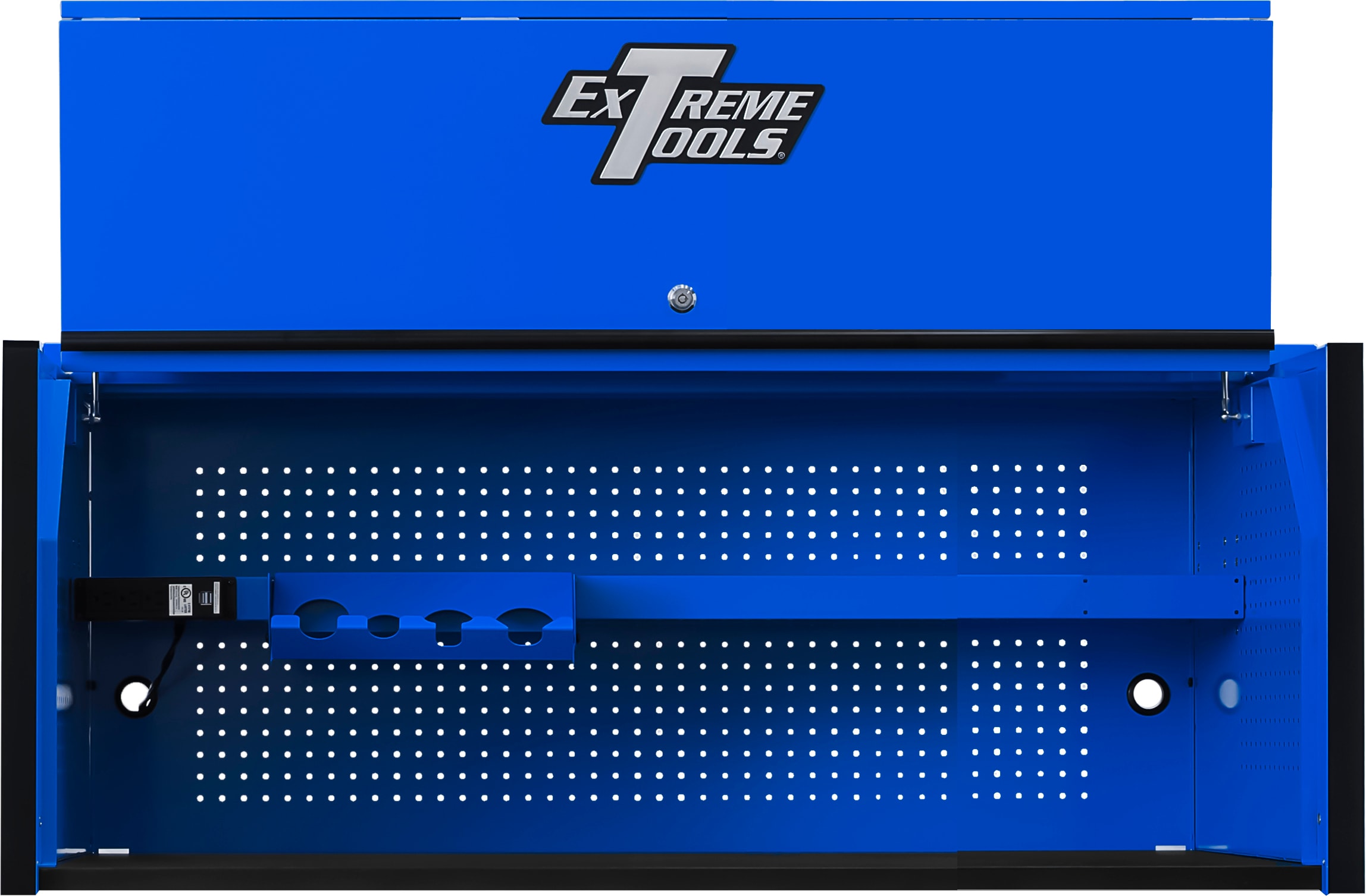 Gabinete de herramientas de acero Extreme Tools RX Series 54.625 pulgadas de ancho x 22.25 pulgadas de alto x 25 pulgadas de profundidad (recubrimiento en polvo azul brillante) RX552501HCBL