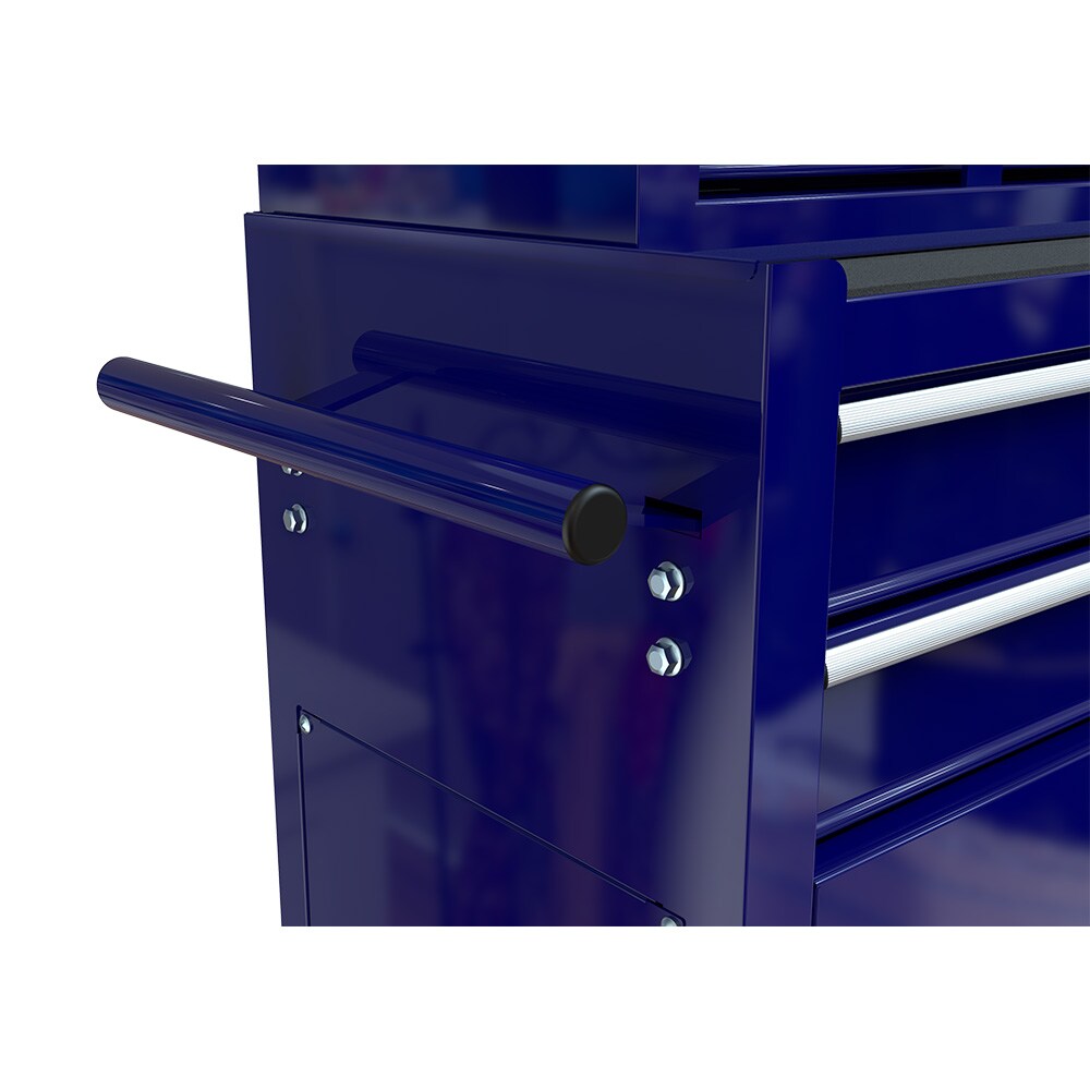 Gabinetes superiores para herramientas Runesay 13 pulgadas de ancho x 42.8 pulgadas de alto x 24.2 pulgadas de profundidad 8 cajones gabinete de herramientas de acero (azul) TOOBOX-05