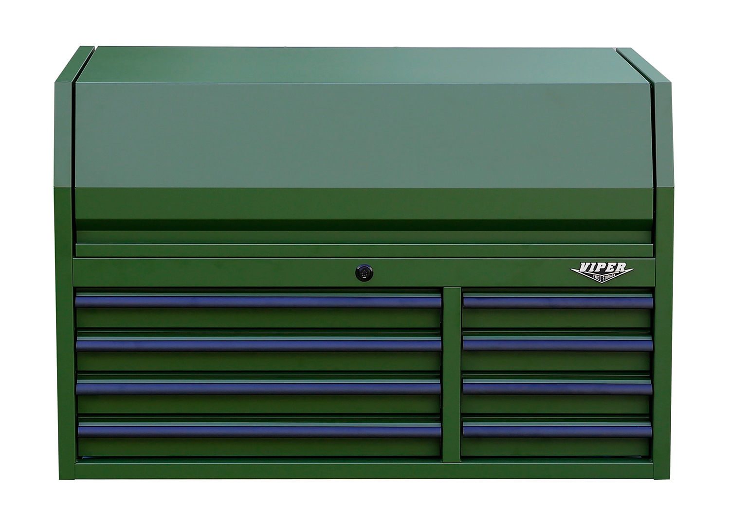 Gabinete de herramientas de acero de 8 cajones en verde militar de 40.9 pulgadas de ancho x 26.6 pulgadas de alto x 24.2 pulgadas de profundidad de almacenamiento de herramientas Viper (verde militar) V4108ARGC