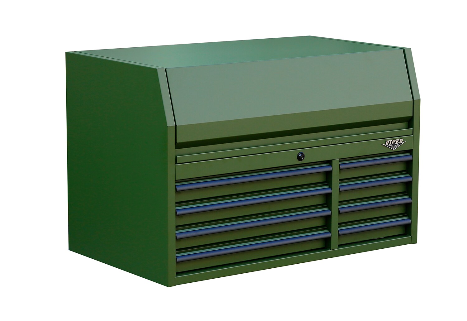 Gabinete de herramientas de acero de 8 cajones en verde militar de 40.9 pulgadas de ancho x 26.6 pulgadas de alto x 24.2 pulgadas de profundidad de almacenamiento de herramientas Viper (verde militar) V4108ARGC