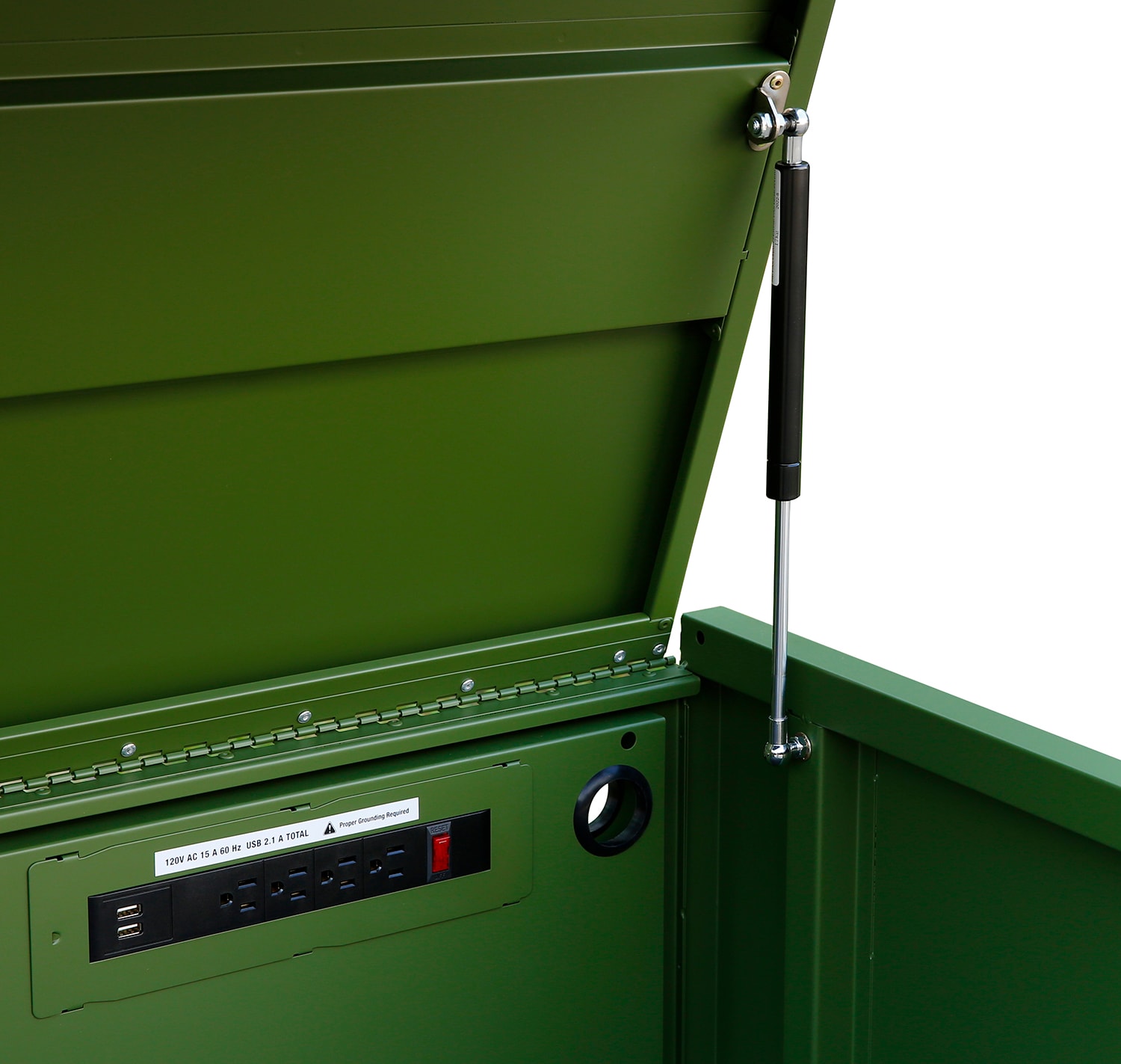 Gabinete de herramientas de acero de 8 cajones en verde militar de 40.9 pulgadas de ancho x 26.6 pulgadas de alto x 24.2 pulgadas de profundidad de almacenamiento de herramientas Viper (verde militar) V4108ARGC