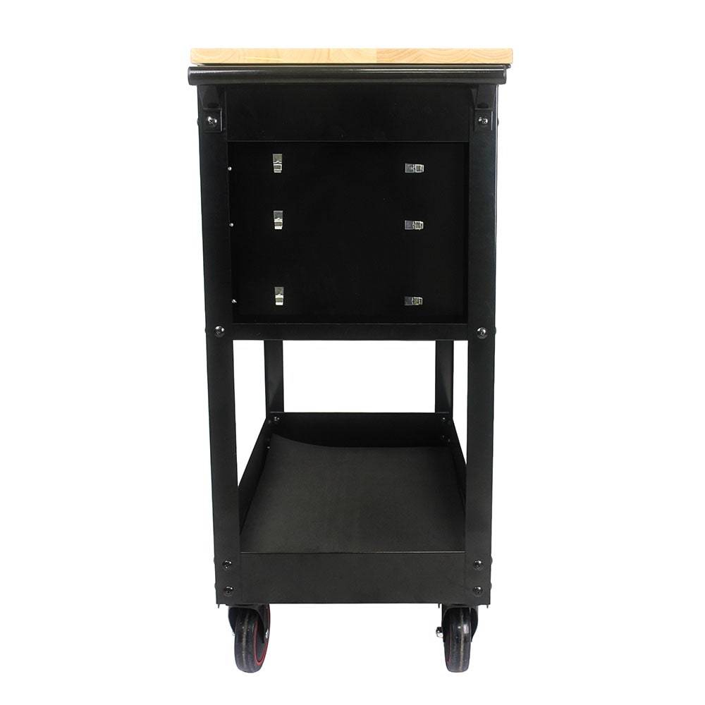 Cofre para herramientas de acero de 3 cajones Runesay Top, 17.51 pulgadas de ancho x 38.38 pulgadas de alto x 31.88 pulgadas de profundidad (negro) TOOBOX-04
