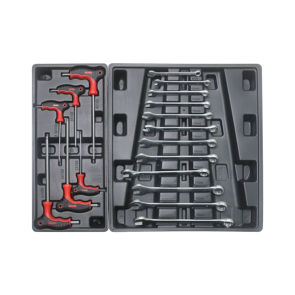 Cofres de herramientas superiores Runesay 17.9 pulgadas de ancho x 35.40 pulgadas de alto x 30.30 pulgadas de profundidad con 4 cajones de acero (negro) TOOBOX-13