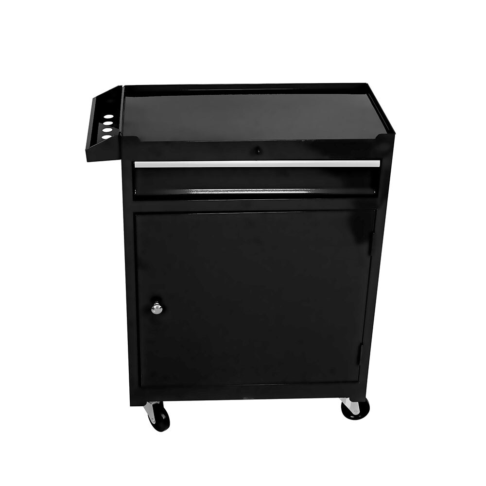 Gabinetes de herramientas superiores Runesay 11 pulgadas de ancho x 47.25 pulgadas de alto x 22.95 pulgadas de profundidad 5 cajones Gabinete de herramientas de acero (negro) TOOBOX-06