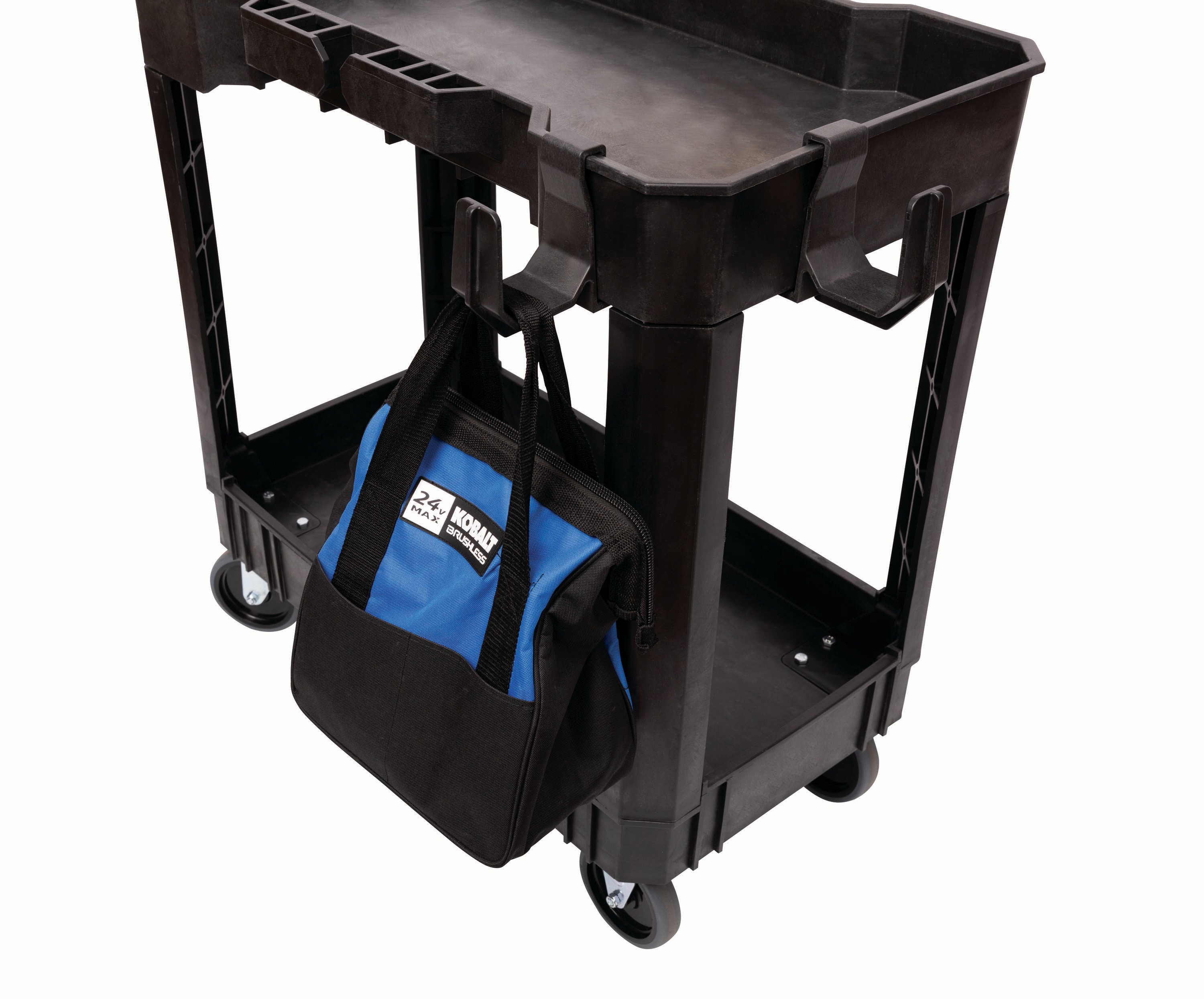 Carrito de utilidad Kobalt con capacidad de 500 lb y estante de 32.6 pulgadas