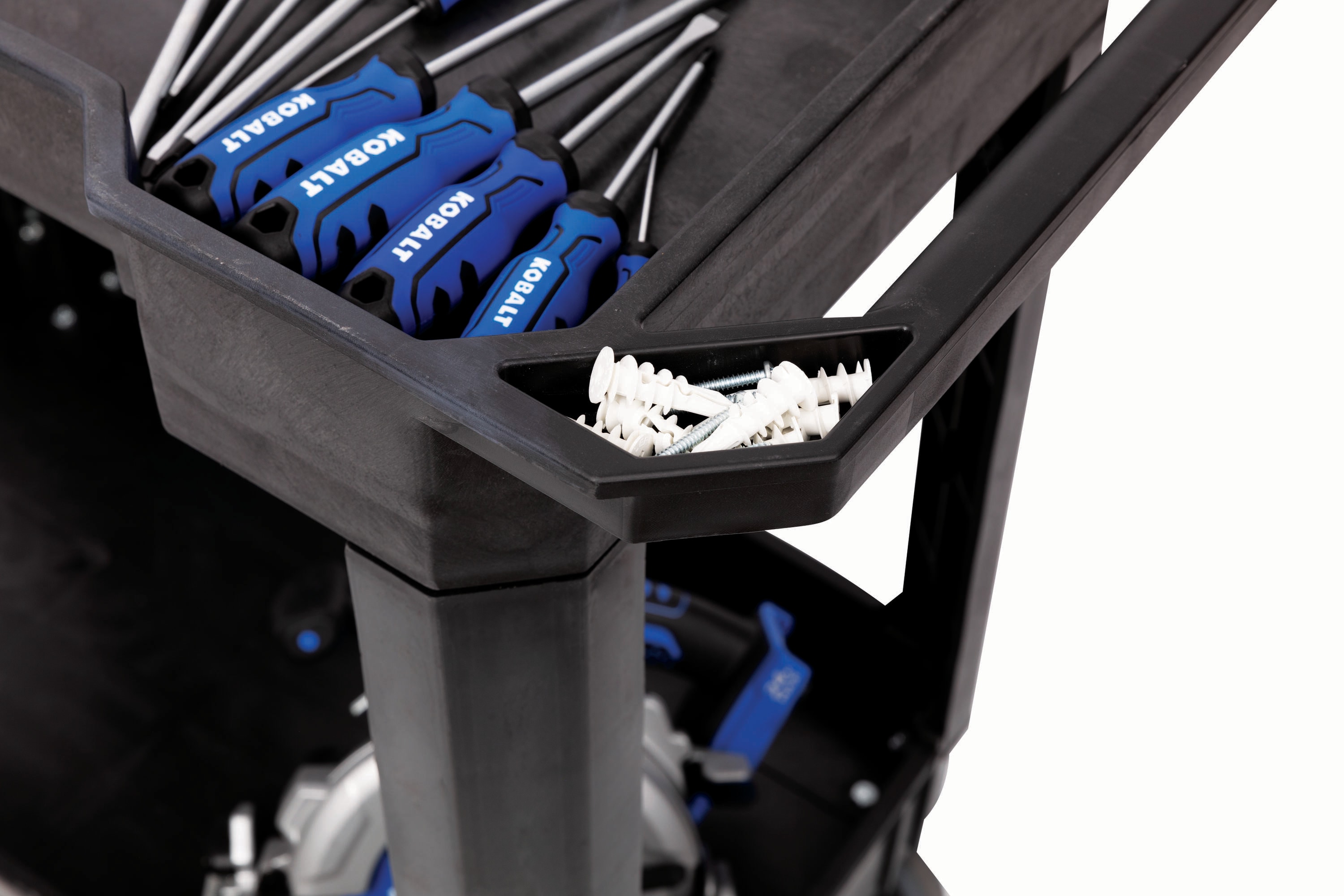 Carrito de utilidad Kobalt con capacidad de 500 lb y estante de 32.6 pulgadas