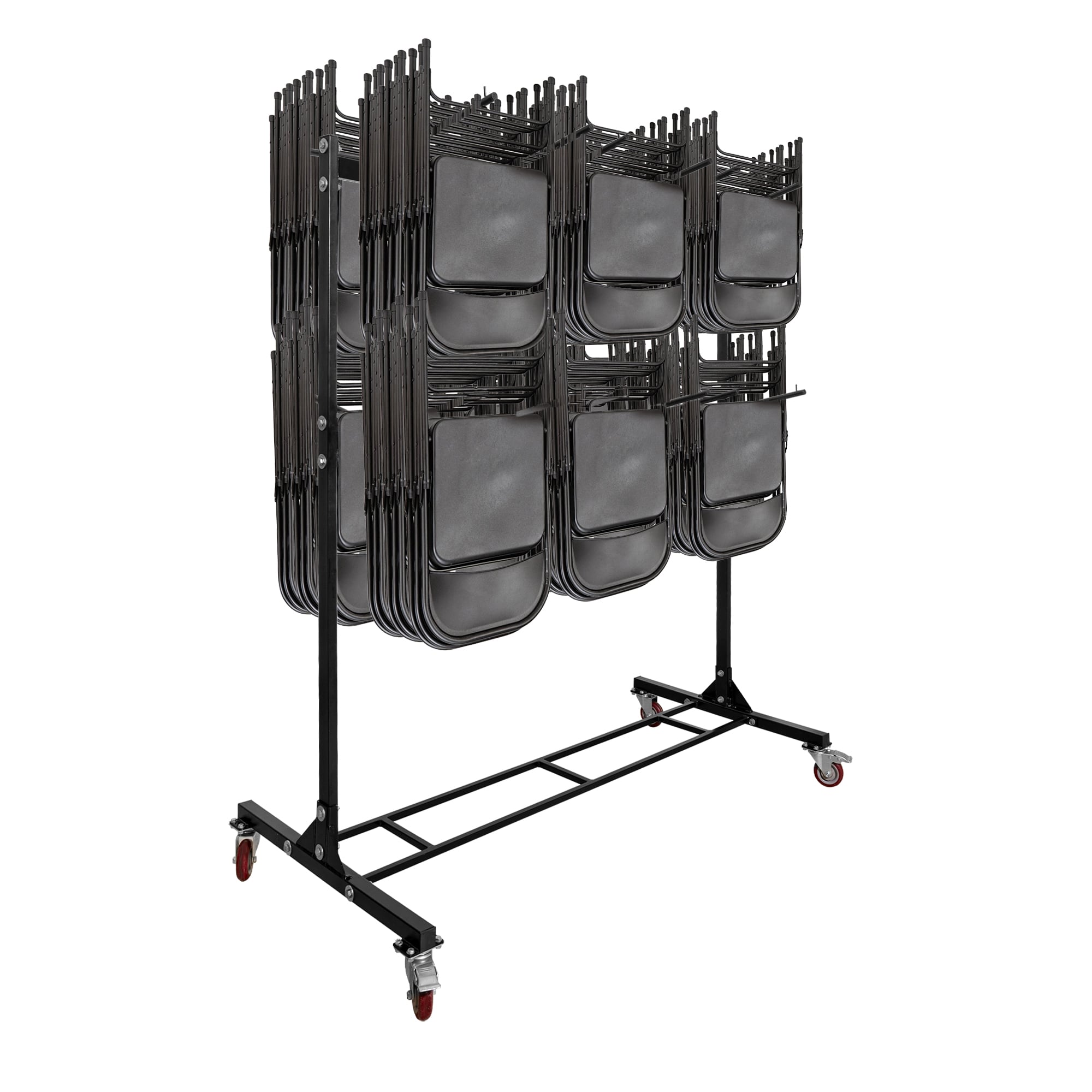 Carrito de utilidad AdirOffice con capacidad de 600 lb y silla de 68.5 pulgadas