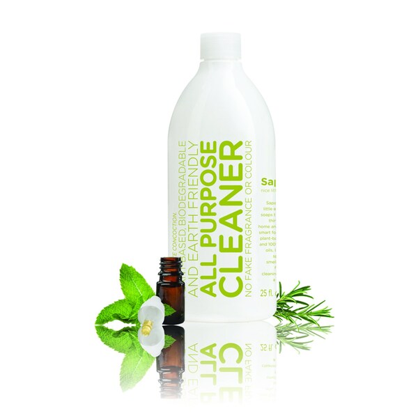 Limpiador multiusos líquido concentrado orgánico con aroma a romero y menta de Sapadilla 25 oz - 1812507