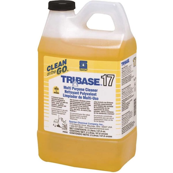 Limpiador multiusos TriBase de 2 litros de Spartan Chemical - 483002