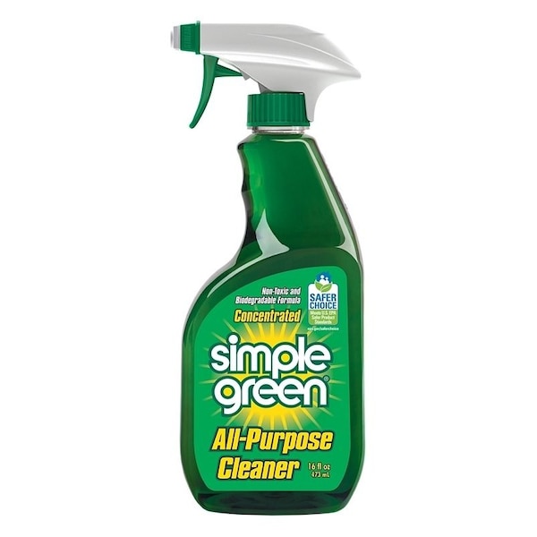 Limpiador multiusos Simple Green, botella de spray de 16 oz, líquido, Sassafras, verde - 2710001213002
