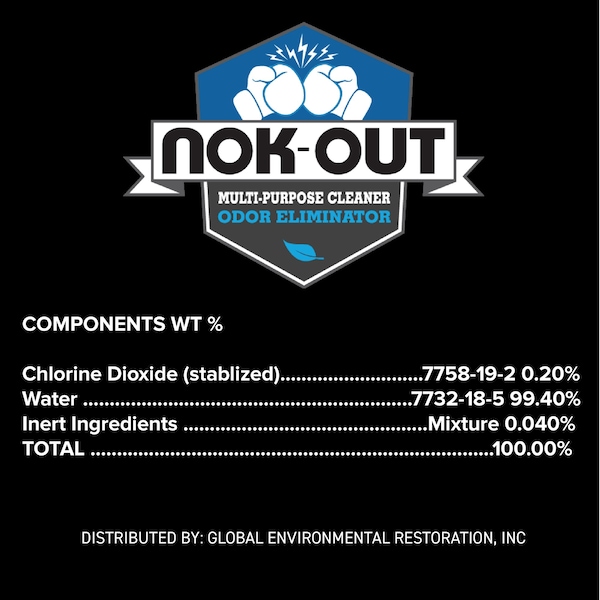 Nok-Out NOK OUT Eliminador de olores y limpiador multiusos, 16 oz, NO-16-12