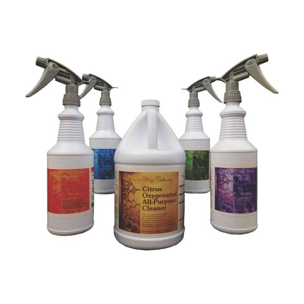 Limpiador multiusos oxigenado cítrico Warsaw Chemical, aroma a cítricos, 1 galón, paquete de 4 - 63250-0000004