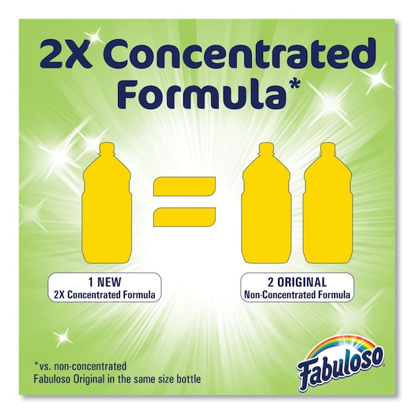 Fabuloso Limpiador Multiusos, Aroma de Limón Refrescante, Botella de 56 oz, Paquete de 6 - MX06157A