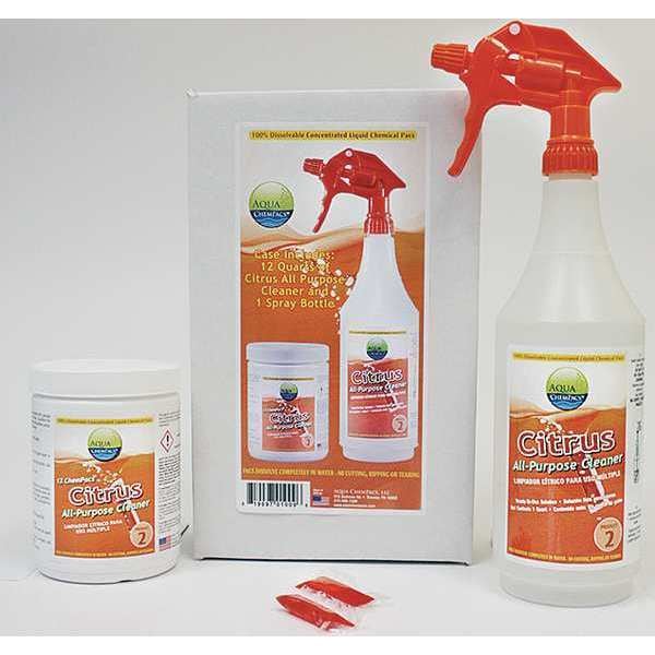 Kit Limpiador Multiusos de Cítricos Aqua Chempacs, Cítricos - 4-0989