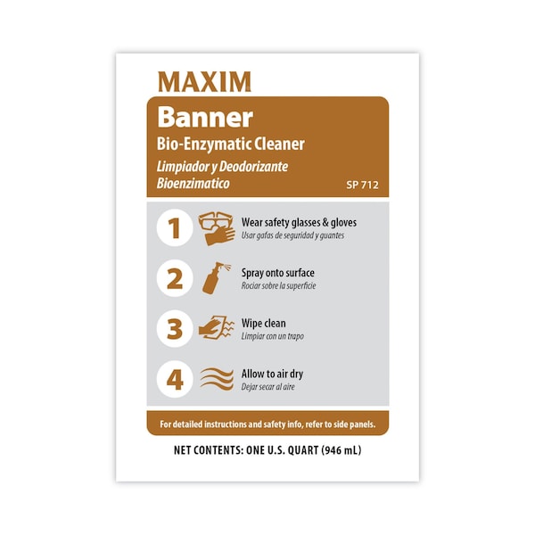 Maxim Limpiadores y Detergentes, Botella, Fresco, Paquete de 6 - 071200-86