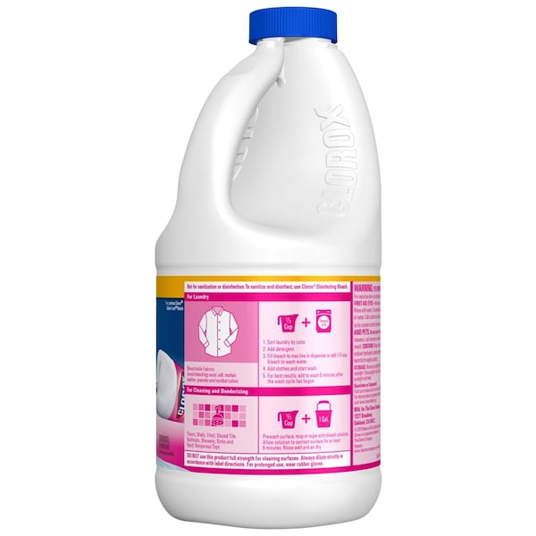 Cloro Clorox Splash-Less con aroma a pradera fresca 40 oz - 32337